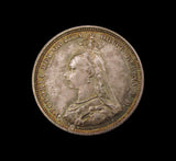 Victoria 1887 7 Coin Cased Specimen Set - Crown to Threepence