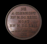 France 1817 Blaise Pascal 41mm Medal - By Dubois