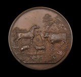 1841 Calder Vale Agricultural Association 51mm Bronze Medal - By Collis