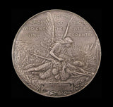1902 South African War Memorial 70mm Silver Medal - By Fuchs