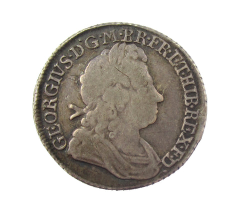 George I 1721/0 Shilling - Roses & Plumes - Fine