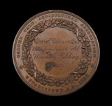 1841 Calder Vale Agricultural Association 51mm Bronze Medal - By Collis