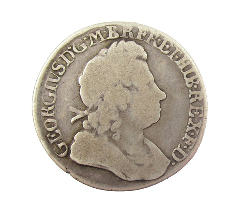 George I 1722 Shilling - Roses & Plumes - VG