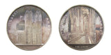 1974 Set Of 10 x 61mm Silver Cathedral Medals - By J. Davis