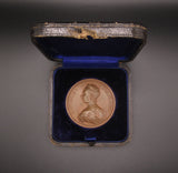 Germany 1888 Victoria Princess Royal 56mm Bronze Medal - By Schultz