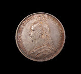 Victoria 1887 7 Coin Cased Specimen Set - Crown to Threepence
