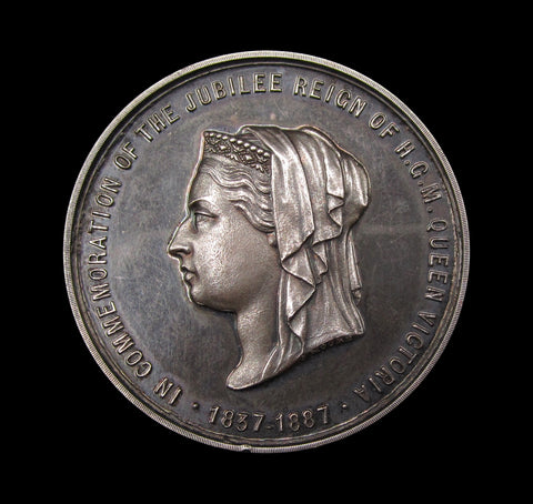 1887 Victoria Jubilee Windsor & District 38mm Silver Medal - By Moore