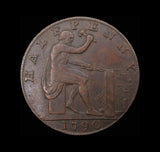 1790 Warwickshire Wilkinson Halfpenny Token - DH428 - VF