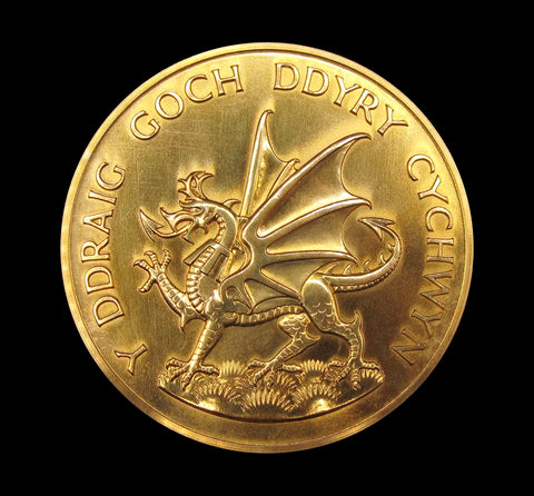1969 Investiture Of Charles Prince Of Wales 58mm Gilt Medal - Cased