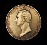 1848 Institution Of Civil Engineers Silver Gilt Stephenson Medal - By Wyon