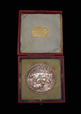 1906 British Dairy Farmers Association 47mm Silver Medal - Cased