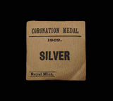 1902 Edward VII Coronation 31mm Silver Medal - In RM Envelope