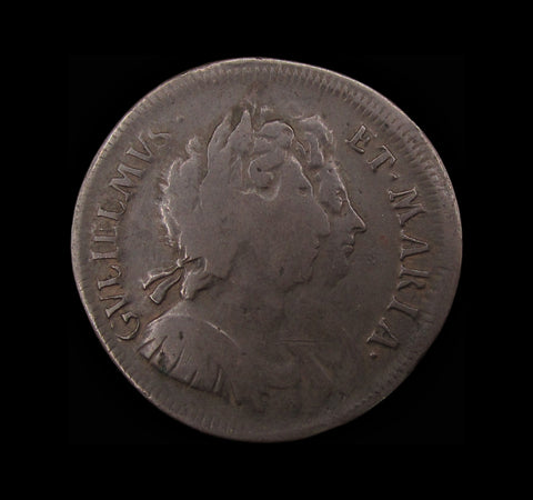 William & Mary 1694 Pattern Halfpenny - BMC 600