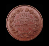 1914 Agricultural Show Shrewsbury Royal Visit 38mm Bronze Medal