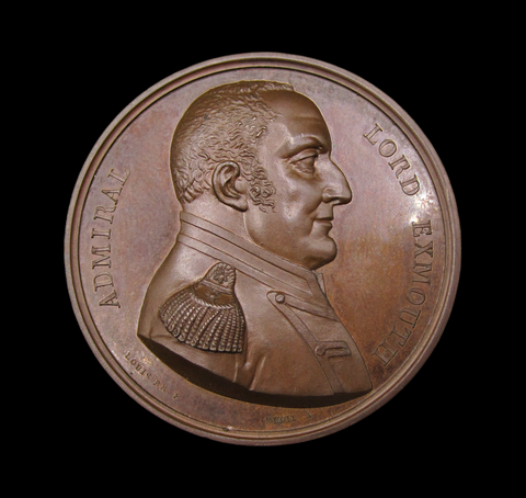 1816 Lord Exmouth & The Bombing of Algiers 41mm Medal - By Brenet