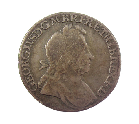 George I 1725 Shilling - No Obverse Stops - VG