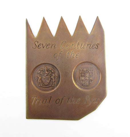 1982 Seven Centuries Of Trial Of The Pyx Bronze Medal - By Royal Mint