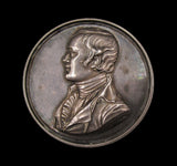 1859 Centenary Of Birth Of Robert Burns 41mm Silver Medal - By Moore