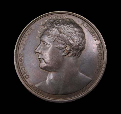 1814 England Gives Peace To The World 41mm Medal - By Mills