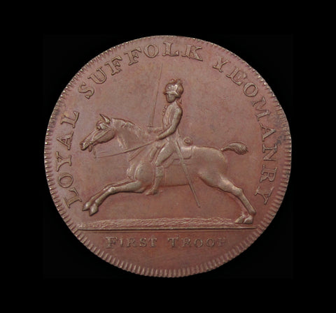 1794 Suffolk Blything Halfpenny Token - DH19 - EF