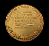 1959 Winston Churchill "1940 Club" 58mm Gold Medal - By Spink & Son
