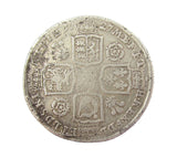 George II 1727 Shilling - Roses & Plumes - Fair