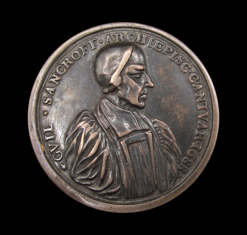 1688 Archbishop Sancroft & The 7 Bishops Silver Cast Medal