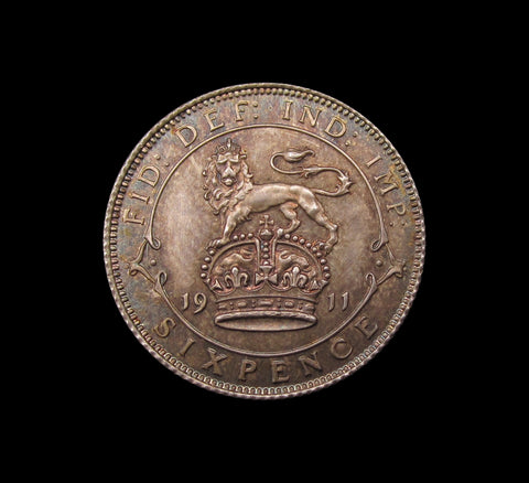 George V 1911 Proof Sixpence - FDC