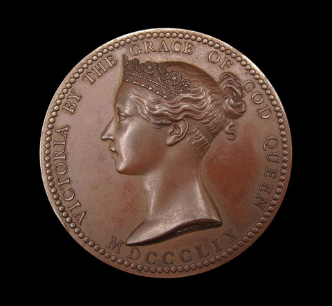 1859 Victoria National Prize In Science & Art Medal By Wyon - Cased
