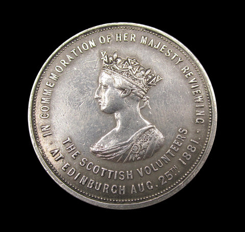 1881 Victoria Scottish Volunteer Review 45mm Medal
