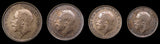 George V 1911 8 Coin Cased Proof Set - Halfcrown to Maundy - FDC