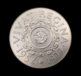 1977 Elizabeth II Silver Jubilee 44mm Silver Medal - By Sindall