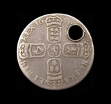 William III 1696 Sixpence - Reverse Brockage