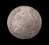William III 1697 Sixpence - Second Bust - G/I In GRA