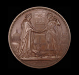 1867 Sultan Of Turkey Visit To London 77mm Bronze Medal - By Wyon