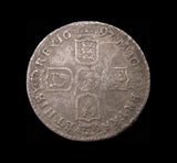William III 1697 Sixpence - Second Bust - G/I In GRA
