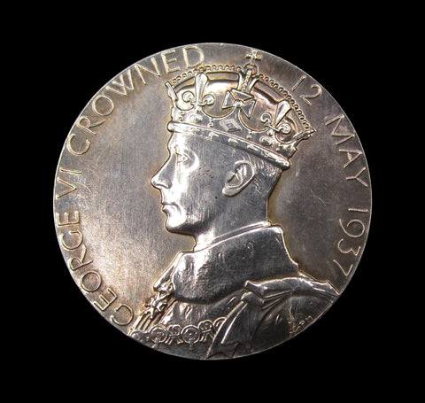 1937 George VI Silver Jubilee Royal Mint 32mm Silver Medal - Boxed
