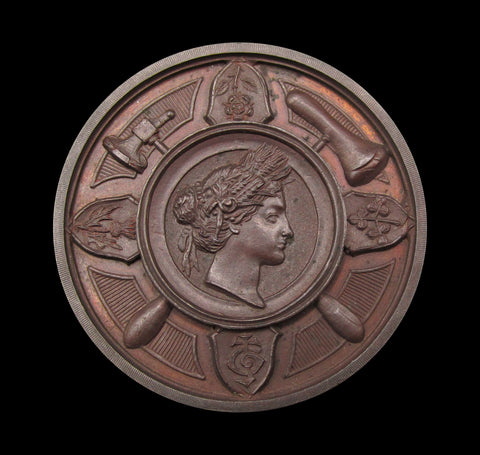 19th Century London Exhibition of Amateur Repousse Work 38mm Medal