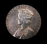 1937 George VI Silver Jubilee Royal Mint 32mm Silver Medal - Boxed