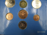 Elizabeth II 1983 8 Coin Brilliant Uncirculated Set - With 'New Pence' Error 2p