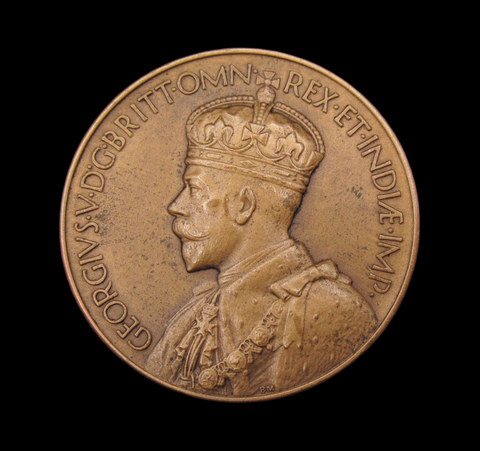 1933 British Sovereignty of The Falklands Centenary 36mm Medal - By Mackennal