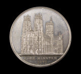1829 York Minster Destroyed By Fire Medal In Wooden Box By Hardy