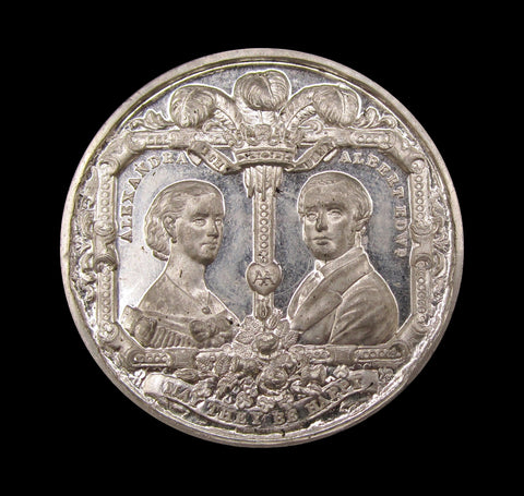 1863 Marriage Of Prince Of Wales Great Yarmouth 38mm Medal