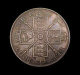 Victoria 1888 Double Florin - A/UNC