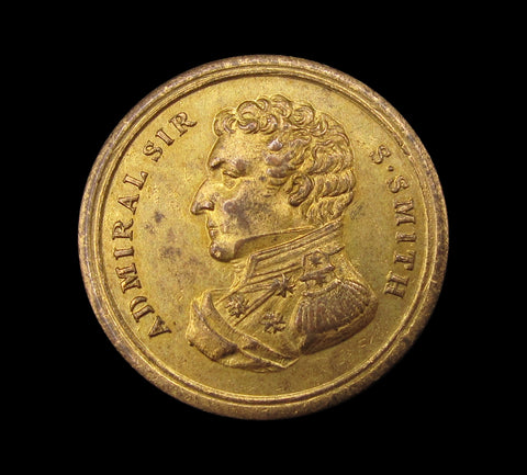 1799 Defence Of Acre Admiral Sidney Smith 24mm Gilt Medal