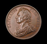 1658 Oliver Cromwell Memorial 38mm Bronze Medal - By Dassier