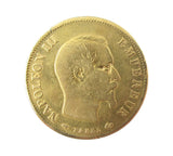 France 1858 Napoleon III Gold 10 Francs - Fine
