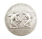 1964 William Shakespeare 400th Anniversary 57mm Silver Medal - Cased