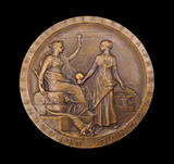 France 1869 Opening Of The Suez Canal 42mm Bronze Medal - By Roty