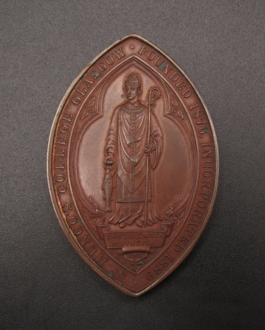 1927 St Mungo's College Glasgow Bronze Medal - Cased